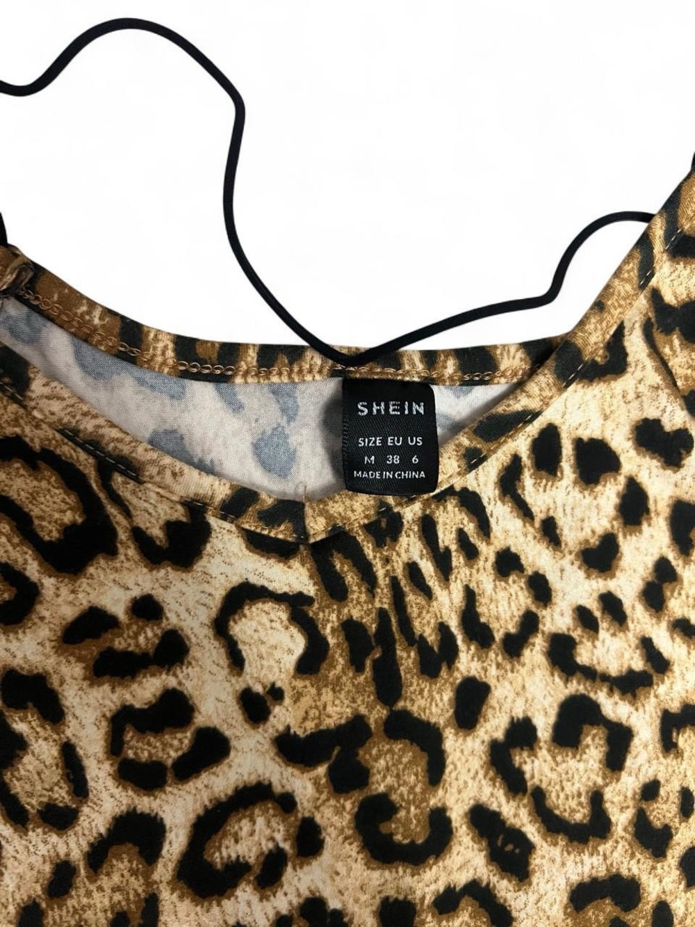 Leopard Print Slip Dress in Brown and Tan - Picture 3 of 3